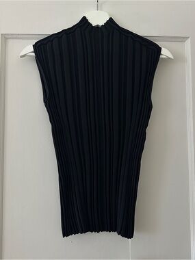 Pleats Please Issey Miyake Mellow Pleats Shirt in Black